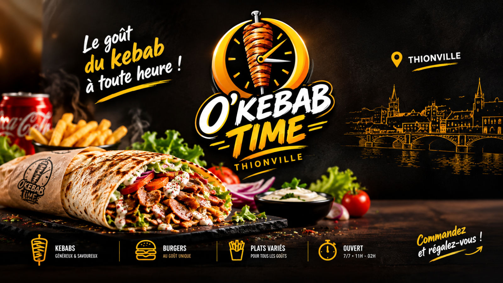 O'Kebab Time Thionville — Le goût du kebab à toute heure !
